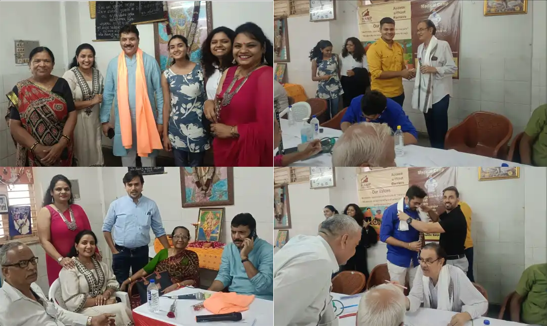 “દ રેમ્પ પ્રોજેક્ટ” દ્વારા અમદાવાદ ખાતે બહુમુખી નિઃશુલ્ક મેડિકલ કેમ્પનું આયોજન